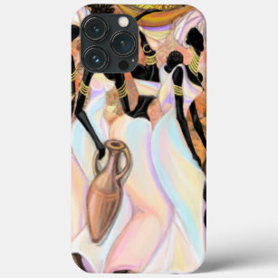 Beautiful African Ladies Modern Art Style Painting iPhone 13 Pro Max Case