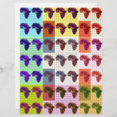 Beautiful African Map Checkered Pap art ethnic (Front/Back)