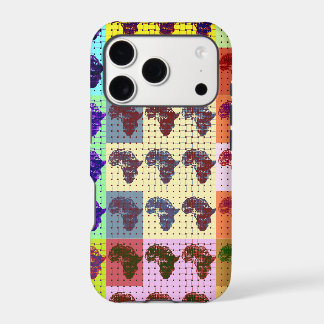 Beautiful African Map Checkered Pap art ethnic iPhone 17 Pro Case