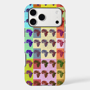 Beautiful African Map Checkered Pap art ethnic iPhone 17 Pro Max Case