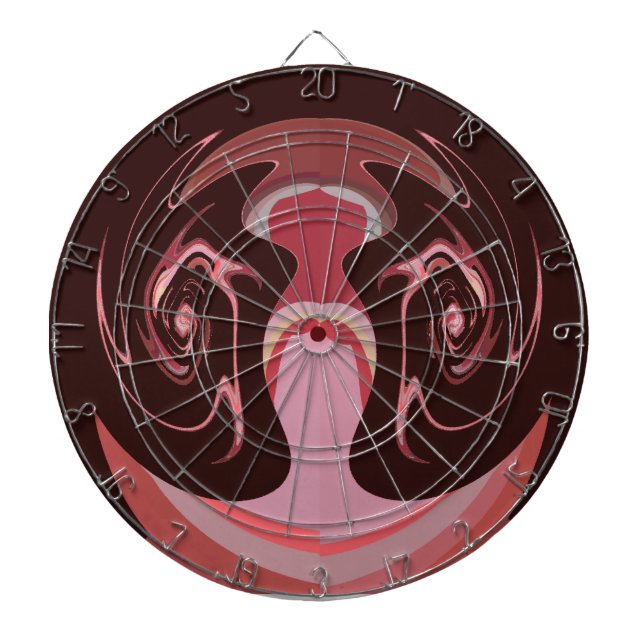 Beautiful African Maroon Motif Print Design Dartboard (Front)