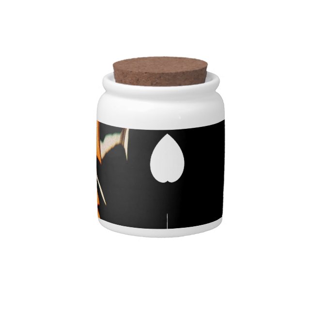 Beautiful African Motif Art Print Candy Jar (Front)