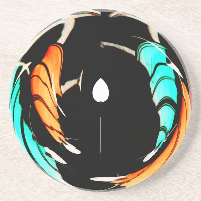 Beautiful African Motif Art Print Coaster (Front)