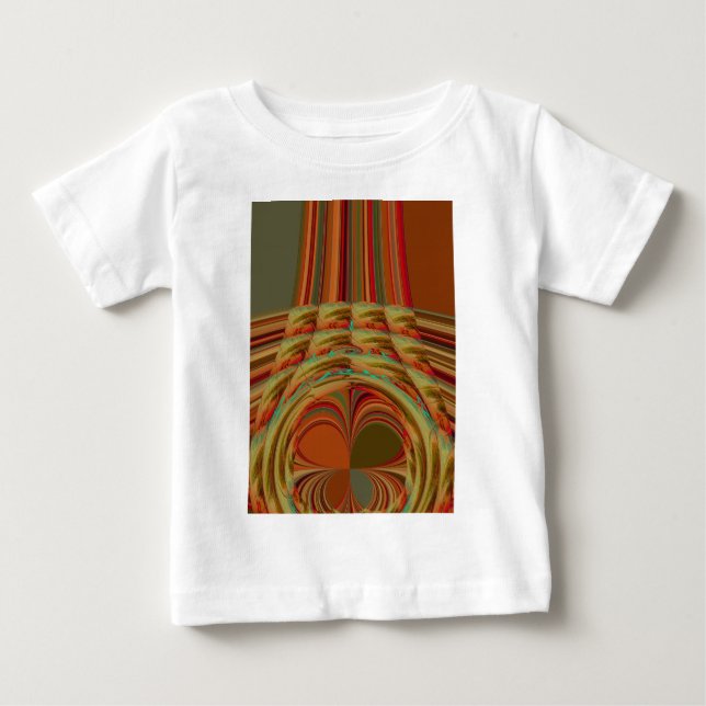 Beautiful African Traditional Golden Brown Motif  Baby T-Shirt (Front)