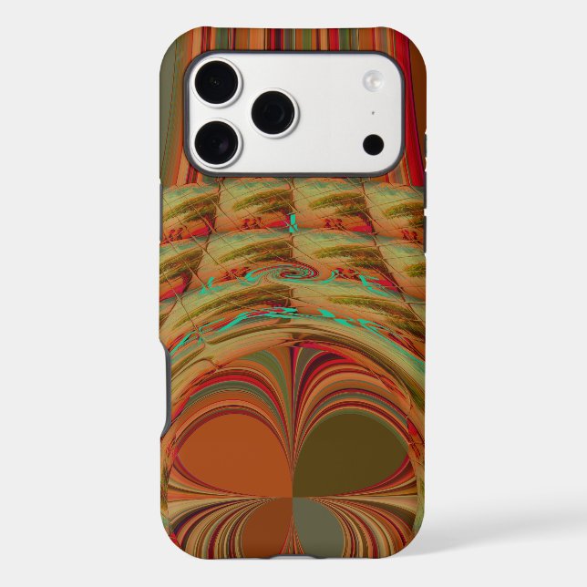 Beautiful African Traditional Golden Brown Motif  Case-Mate iPhone Case (Back)