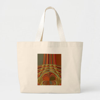Beautiful African Traditional Golden Brown Motif Large Tote Bag