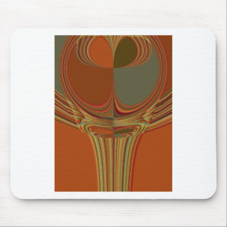Beautiful African Traditional Golden Brown Motif Mouse Pad