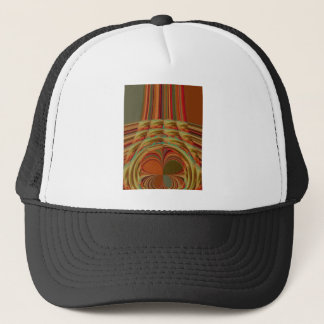 Beautiful African Traditional Golden Brown Motif Trucker Hat