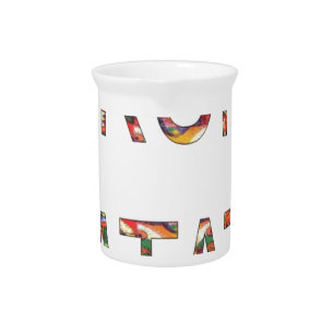 Beautiful African Vintage Colors Hakuna Matata Art Drink Pitcher