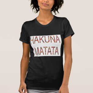 Beautiful African Vintage Colors Hakuna Matata Art T-Shirt