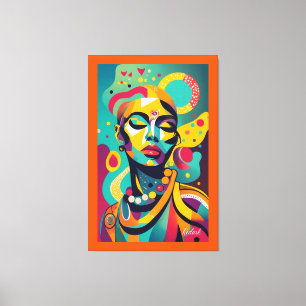 Beautiful African Woman Canvas Print