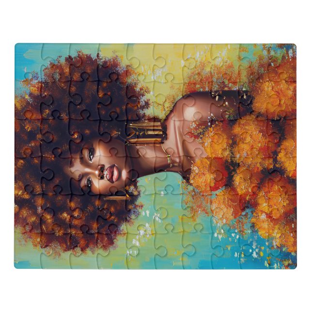 Beautiful African Woman Jigsaw Puzzle (Puzzle Horizontal)