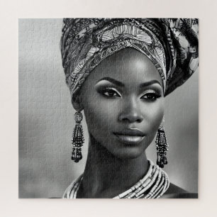 Beautiful African woman Jigsaw Puzzle