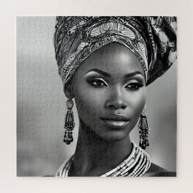 Beautiful African woman Jigsaw Puzzle (Vertical)