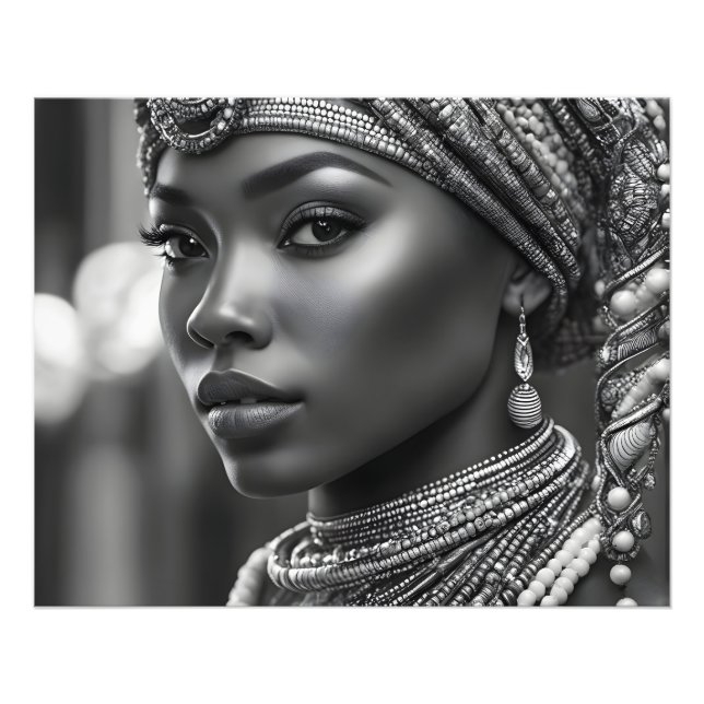 Beautiful African woman Photo Print (Front)