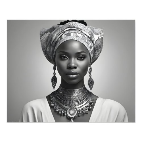 Beautiful African woman Photo Print