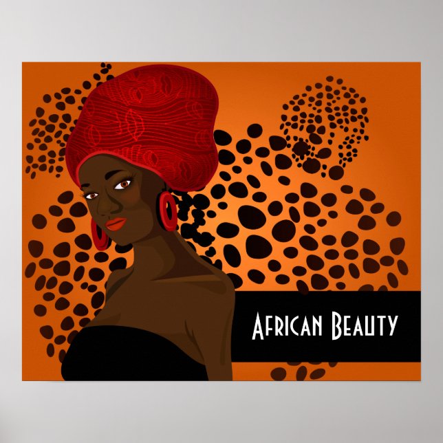 Beautiful African Woman Poster (Front)