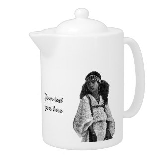 Beautiful African Woman Teapot