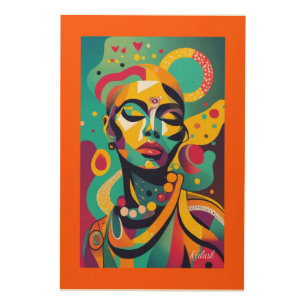  Beautiful African Woman Wood Wall Art