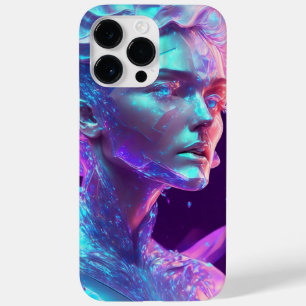 Beautiful Ai Art Pretty Icy Glass like Woman Case-Mate iPhone 14 Pro Max Case