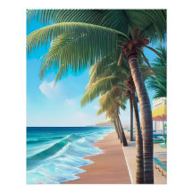 Beautiful AI design-Cool summer beach design.