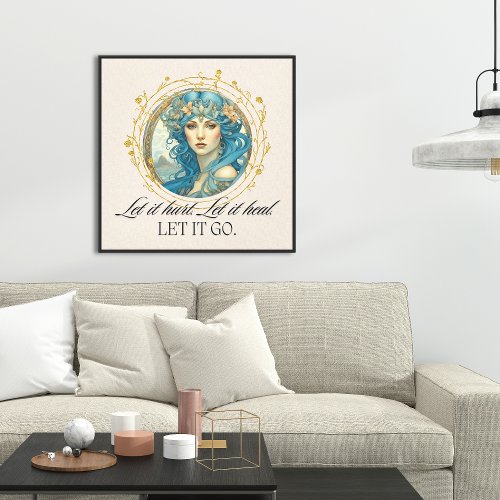 Beautiful AI Inspirational Quote Fairy Queen Canvas Print