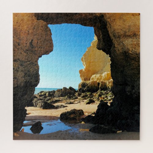 Beautiful Algarve Beach with Cave Jigsaw Puzzle
