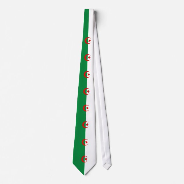 Beautiful Algeria Flag Neck Tie (Front)