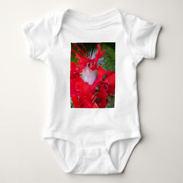 Beautiful Alien Crimson.jpg Baby Bodysuit (Front)