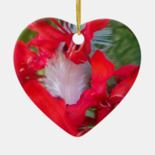 Beautiful Alien Crimson.jpg Ceramic Ornament