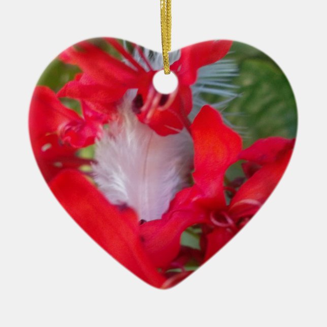 Beautiful Alien Crimson.jpg Ceramic Ornament (Front)