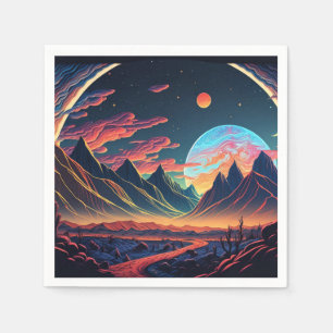  Beautiful Alien planet Napkins