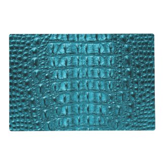 Beautiful Alligator Tooled Leather Placemat