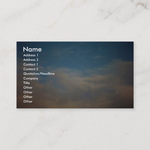 Beautiful Altostratus Business Card Templates