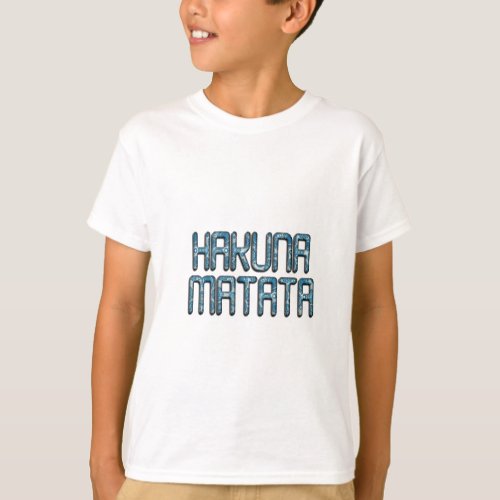 Beautiful Amazing 3D Swahili Hakuna Matata Text T_Shirt