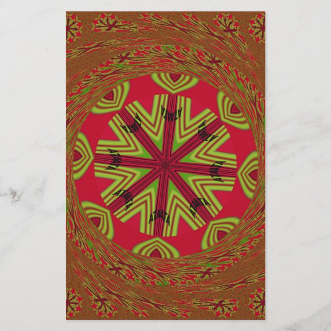 Beautiful Amazing Africa can Traditional Design Stationery (Front)