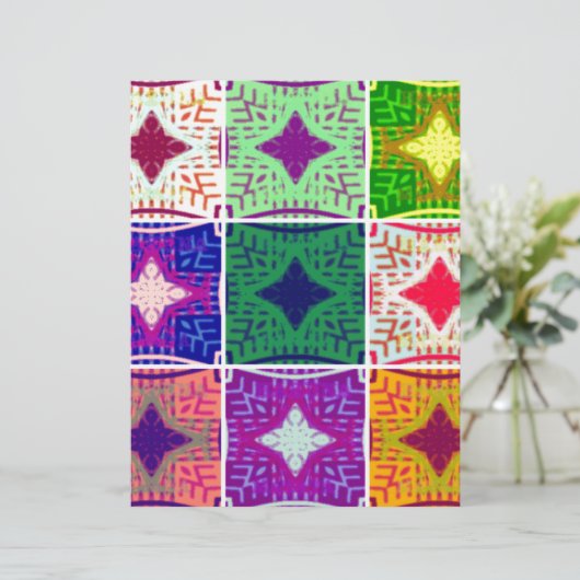 Beautiful Amazing African Checkered Print pattern (Standing Front)