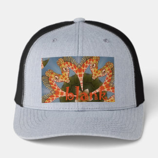 Beautiful amazing African colorful Giraffe blank