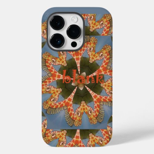 Beautiful amazing African colorful Giraffe blank Case_Mate iPhone 14 Pro Case