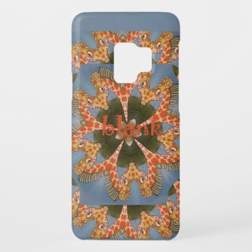 Beautiful amazing African colorful Giraffe blank Case_Mate Samsung Galaxy S9 Case