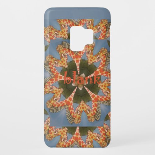 Beautiful amazing African colorful Giraffe blank Case_Mate Samsung Galaxy S9 Case