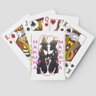 Beautiful  Amazing African Couple: A Romantic Art Poker Cards