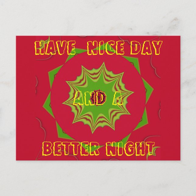 Beautiful amazing  African ethnic tribal red  Art Postcard (Front)