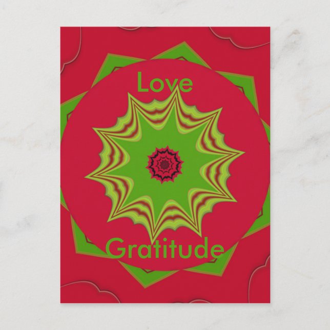 Beautiful amazing  African ethnic tribal red  Art Postcard (Front)