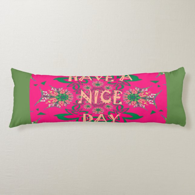 Beautiful amazing African feminine lovely design Body Pillow (Front)