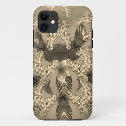 Beautiful amazing African Giraffe Animal print iPhone 11 Case