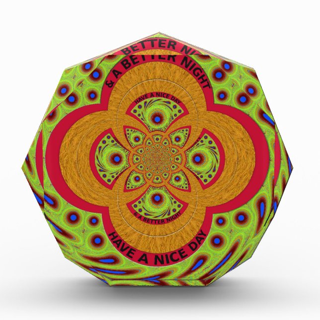  Beautiful amazing African Mandala Pattern Design Award (Front)
