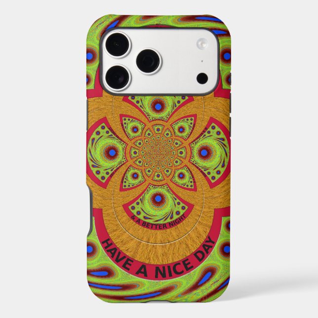  Beautiful amazing African Mandala Pattern Design Case-Mate iPhone Case (Back)