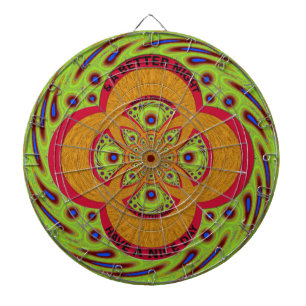 Beautiful amazing African Mandala Pattern Design Dart Board