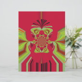 Beautiful Amazing African Red yellow Motif Pattern (Standing Front)